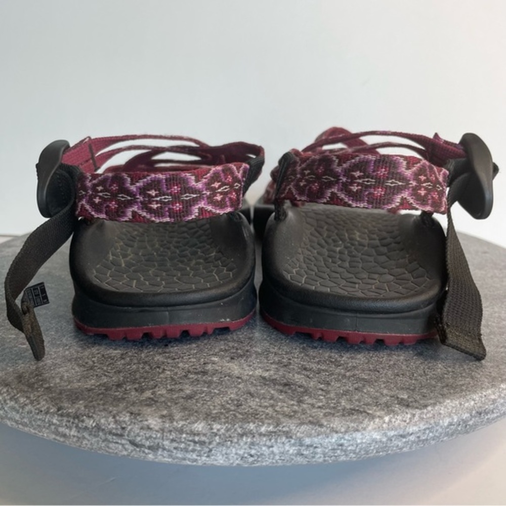 💛 Chaco Z Cloud X2 Black And Purple Pink Strappy Sandals - Picture 5 of 12